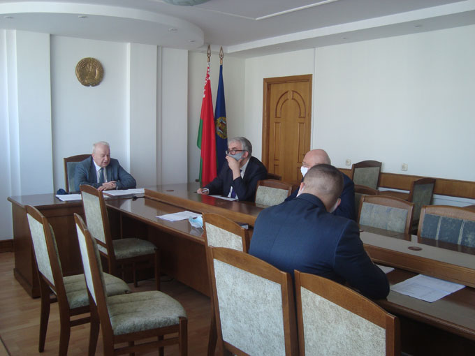 Chairman of the Board of the Department V. I. Kourash and members of the Board at the meeting