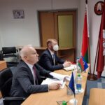 Meeting of the Consultative Council. In the foreground — Director of the Department for Archives and Records Management of the Ministry of Justice of the Republic of Belarus V. I. Kurash