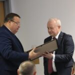 Presentation of the Certificate of Honor to the Director of the State Archive of Gomel Region A. N. Sushchevich