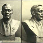 S. Selikhanov. Portrait of Ya. Kupala. Bust in different angles. 1959. BGAMLI.