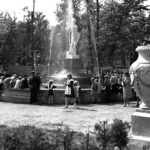 Вид на фонтан в Парке имени М. Горького