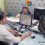 Ведущие радиостанции телерадиовещательного предприятия «Минская волна» Д.Дзененко и С.Верас