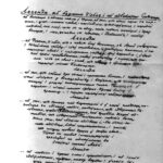 Первая страница рукописи белорусского писателя В.С. Короткевича «Легенды …»