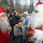 Встреча белорусского Деда Мороза и финского Санта-Клауса в поместье Деда Мороза в Национальном парке «Беловежская пуща