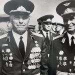 Во время встречи участников парада Победы в г.Москве Кормич А.М. Денисенко Г.К. май 1985г.
