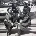 Во время отдыха между боевыми действиями. Вена 1945г.