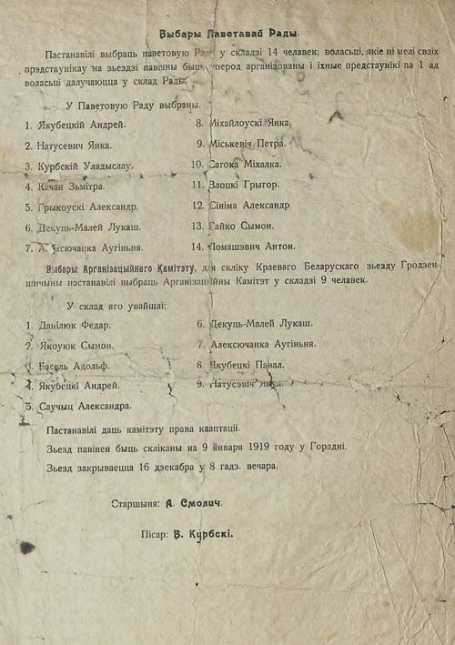 Протокол Белорусского крестьянского съезда