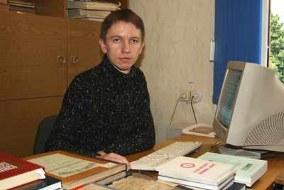 Лисейчиков Д.Л., главный архивист отдела 
информационно-поисковых систем. 2008 г.