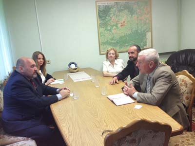 Встреча белорусских и грузинских геральдистов в Департаменте по архивам и делопроизводству Министерства юстиции Республики Беларусь. 25 мая 2016 г.