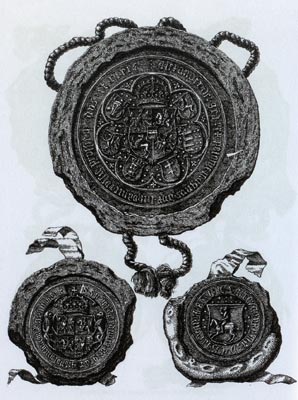 Гербы на печатях Александра Ягеллона (Ягеллончика)