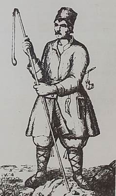 Гравюра с рисунка конца XVIII в. “Белорусский крестьянин”