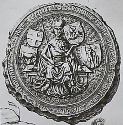 Гербы на печатях Витовта, великого князя литовского