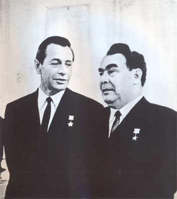 1-й секретарь ЦК КПБ П.М. Машеров и Генеральный секретарь ЦК КПСС Л.И. Брежнев