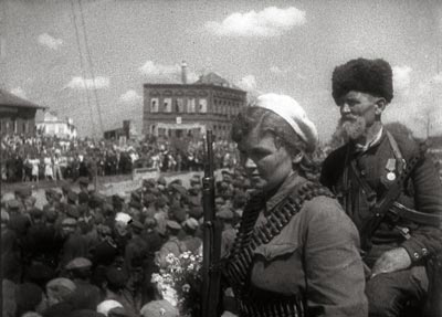 На параде партизан, посвященном освобождению г. Витебска от немецко-фашистских захватчиков