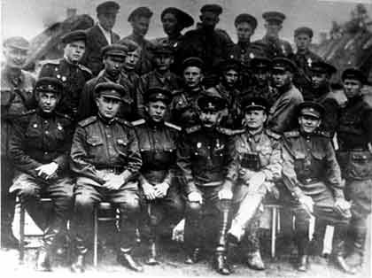 Встреча командования 61-й армии с руководителями Пинского партизанского соединения