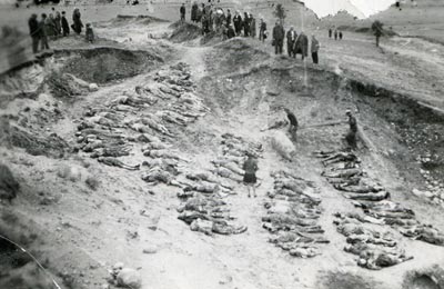 Останки советских граждан, убитых фашистами в окрестностях Слонима