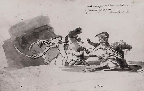 Рисунок Я. Дамеля “Эпизод войны 1812 года”