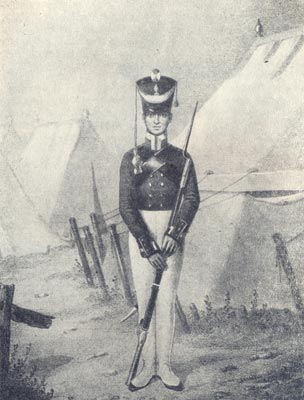 Унтер-офицер егерских полков 1812-1816 гг.