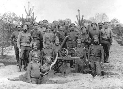 Пулеметная команда 303-го Сенненского полка в районе г. Гродно
