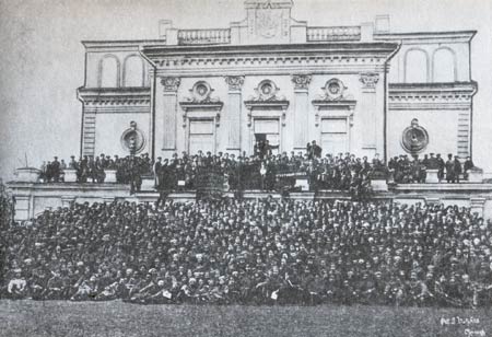 Делегаты первого съезда депутатов армий и тыла Западного фронта