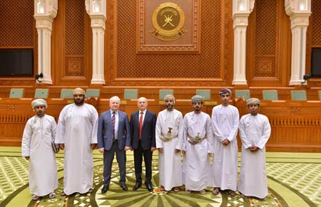 The delegation of the Belarusian Department for Archives and Records Management during the talks on Belarusian-Omani cooperation in archives and records management at Muscat (Sultanate of Oman) The delegation of the Belarusian Department for Archives and Records Management during the talks on Belarusian-Omani cooperation in archives and records management at Muscat (Sultanate of Oman)