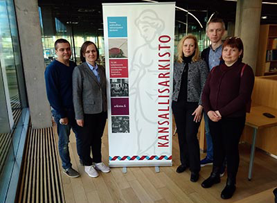 Delegation of Belarusian archivists with their colleagues from the National Archives of Finland Delegation of Belarusian archivists with their colleagues from the National Archives of Finland