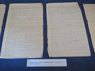 Presentation of war documents at the State Archives of Grodno Region