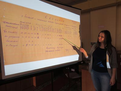 Presentation of war documents at the State Archives of Grodno Region