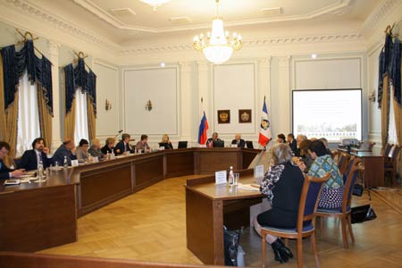 The joint board meeting of the Russian Federal Archival Agency and the Belarusian Department for Archives and Records Management in Veliky Novgorod, Russia