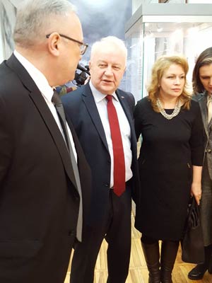 Director of the Archives Department Victor Kourash participates in the opening of an exhibition “1918: The Belarusian National Republic – The Idea. The Region. The State. The Way to Independence”