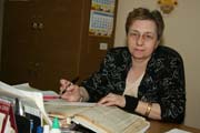 Блашкова М.И., заведующая читальным залом НИАБ. 2008 г.