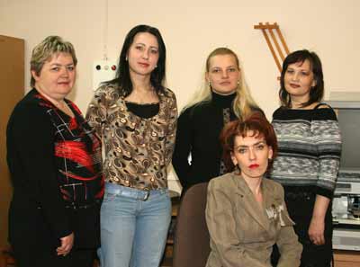 Сотрудники отдела автоматизированных архивных 
технологий НИАБ. 2008 г.